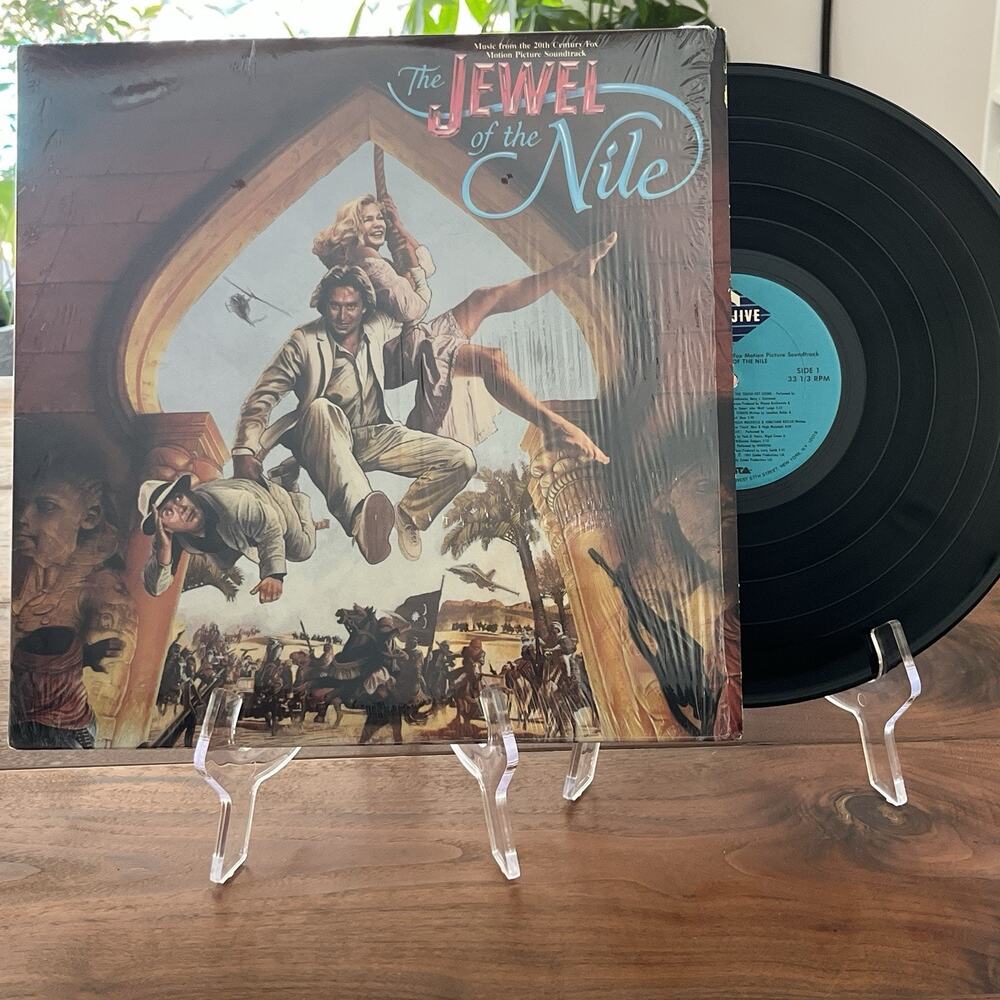 The Jewel of the Nile Soundtrack Vinyl LP 1985 Jive Arista JL9-8406 In Shrink